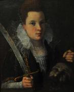 Lavinia Fontana Judith with the head of Holofernes. oil painting